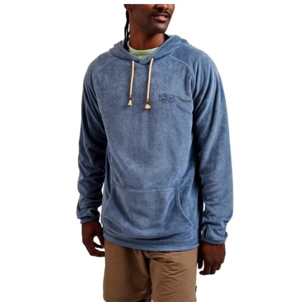 Howler Brothers Terrycloth Hoodie Mens M Blue Mirage NWT Surf Pullover Outdoor